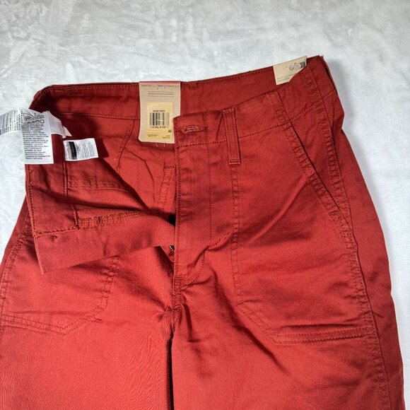 Women's Levi's Surplus Straight Jeans, Size: W26/L27(US 2) Burnt Henna Twill - Picture 5 of 9